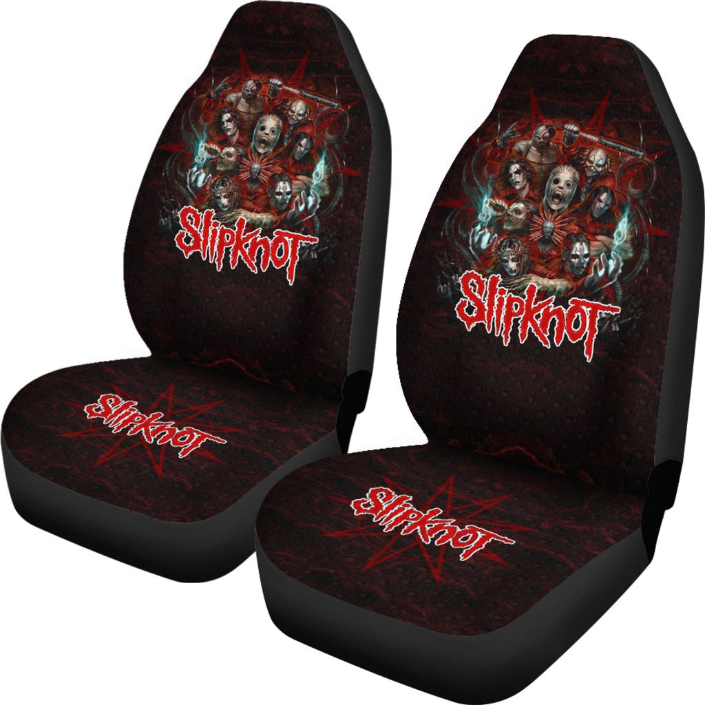Slipknot Heavy Metal Band Car Seat Covers 0702 - Famjoys Slipknot Heavy Metal Band Car Seat Covers 0702 - Famjoys