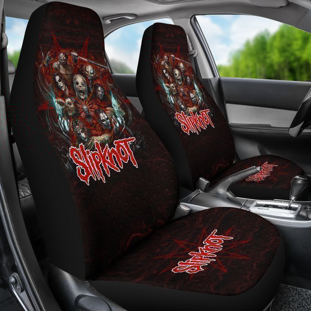 Slipknot Heavy Metal Band Car Seat Covers 0702 - Famjoys Slipknot Heavy Metal Band Car Seat Covers 0702 - Famjoys