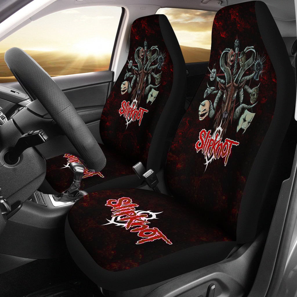 Slipknot Heavy Metal Band Car Seat Covers 0703 - Famjoys Slipknot Heavy Metal Band Car Seat Covers 0703 - Famjoys
