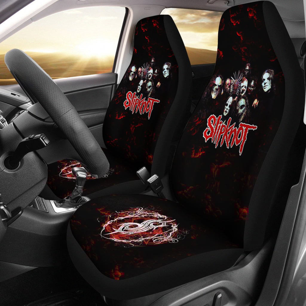 Slipknot Heavy Metal Band Car Seat Covers 0704 - Famjoys Slipknot Heavy Metal Band Car Seat Covers 0704 - Famjoys