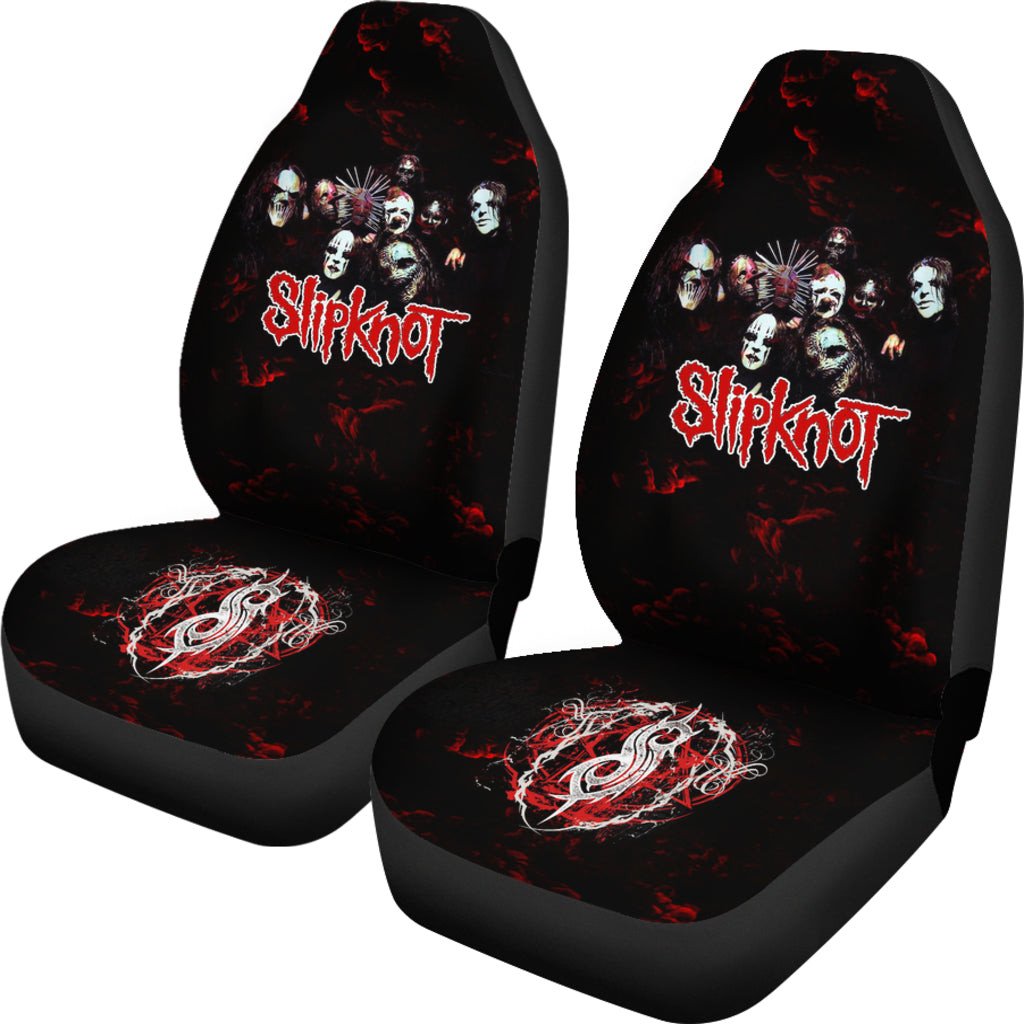 Slipknot Heavy Metal Band Car Seat Covers 0704 - Famjoys Slipknot Heavy Metal Band Car Seat Covers 0704 - Famjoys