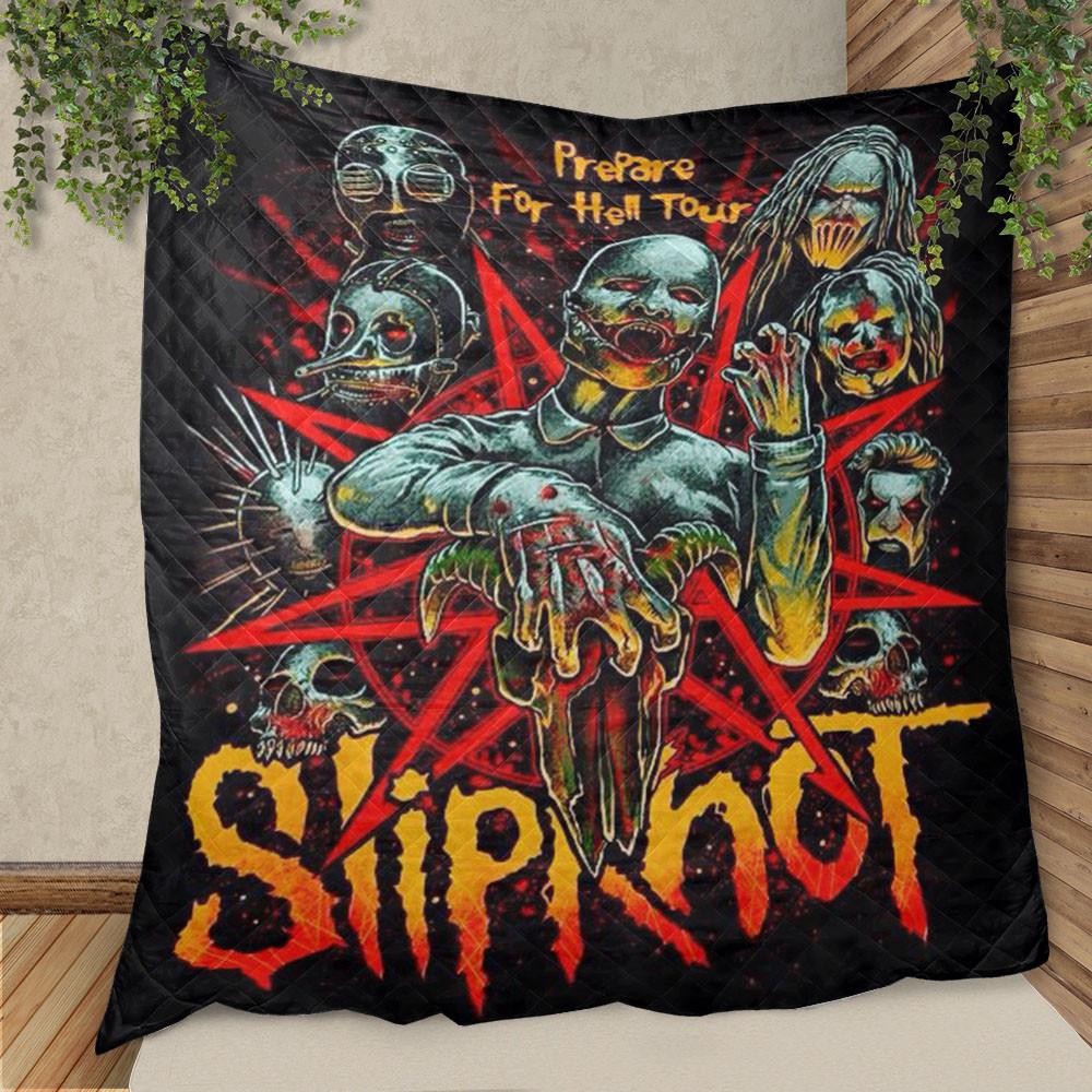 Slipknot Music Band Fan Gift, Slipknot Logo Fan Gift, Slipknot Prepare For Hell Tour Quilt Blanket - Famjoys Slipknot Music Band Fan Gift, Slipknot Logo Fan Gift, Slipknot Prepare For Hell Tour Quilt Blanket - Famjoys