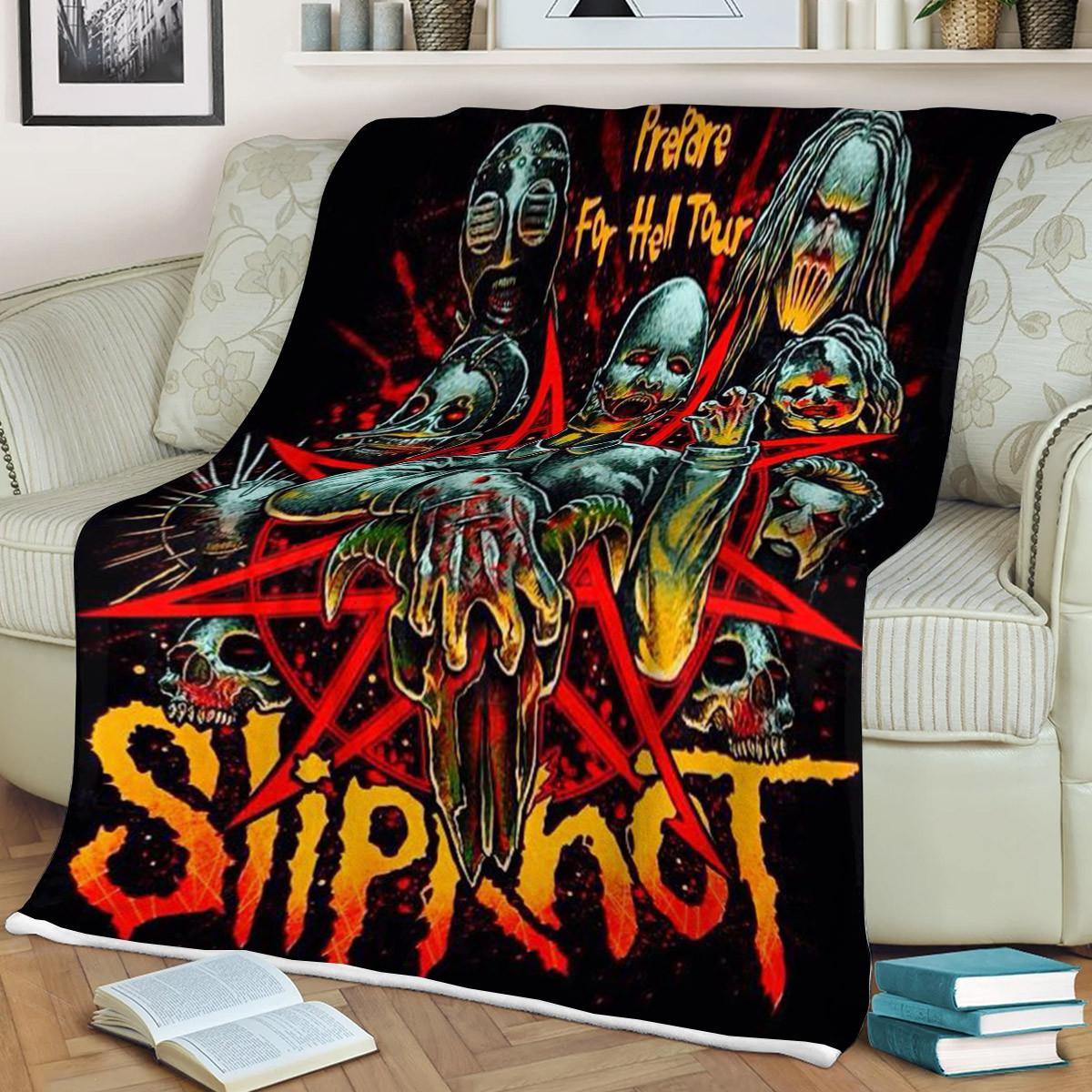 Slipknot Music Band Fan Gift, Slipknot Prepare For Hell Tour Comfy Sofa Throw Blanket Gift - Famjoys Slipknot Music Band Fan Gift, Slipknot Prepare For Hell Tour Comfy Sofa Throw Blanket Gift - Famjoys