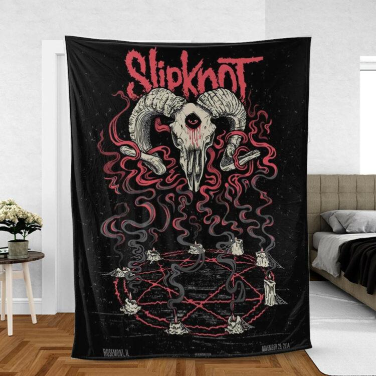Slipknot Rock Band Fan Gift, Slipknot Logo Comfy Sofa Throw Blanket Gift - Famjoys Slipknot Rock Band Fan Gift, Slipknot Logo Comfy Sofa Throw Blanket Gift - Famjoys