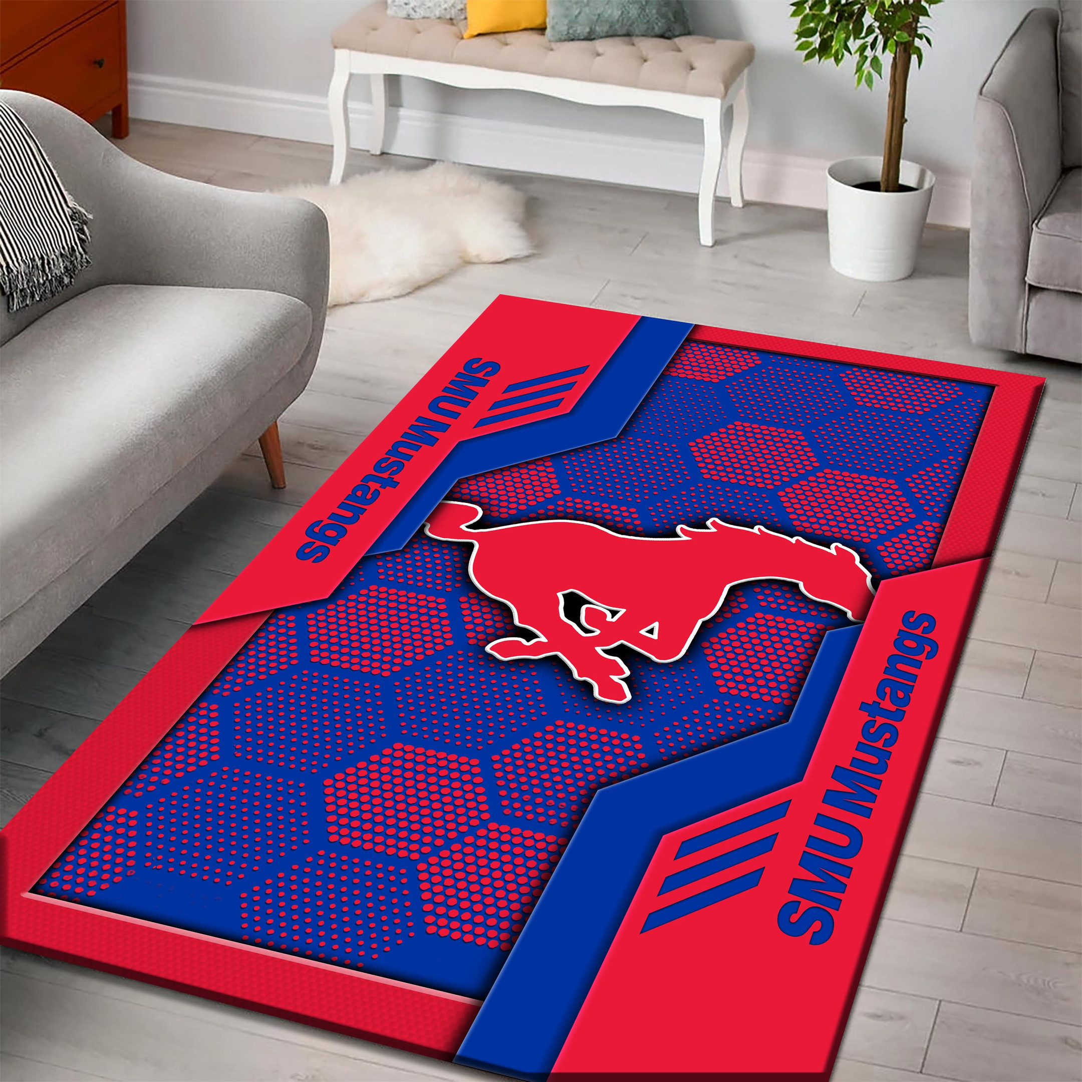 Smu Mustangs Area Rugs 38 - Famjoys Smu Mustangs Area Rugs 38 - Famjoys