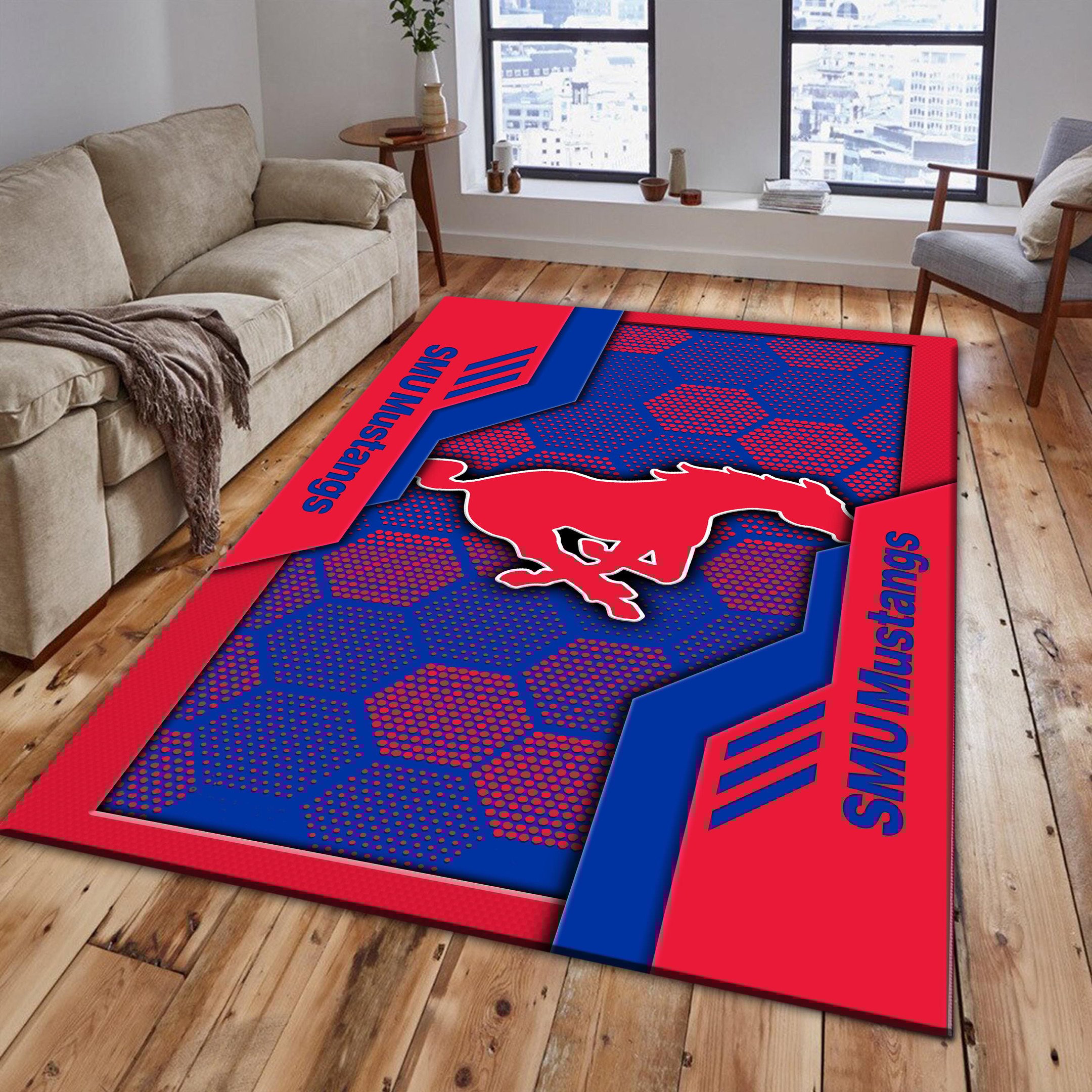Smu Mustangs Area Rugs 38 - Famjoys Smu Mustangs Area Rugs 38 - Famjoys