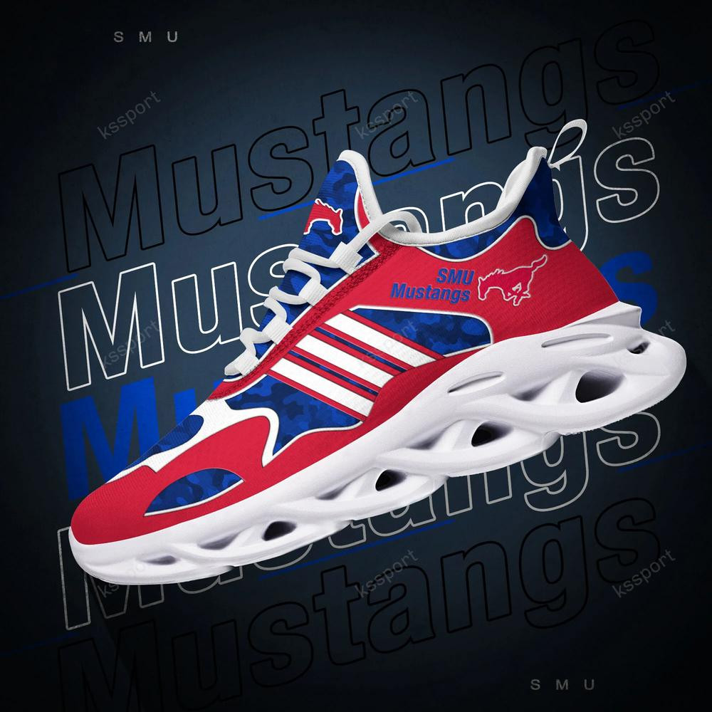 SMU Mustangs Max Soul Clunky, Camo Running Sneakers For Fan Ever - Famjoys SMU Mustangs Max Soul Clunky, Camo Running Sneakers For Fan Ever - Famjoys