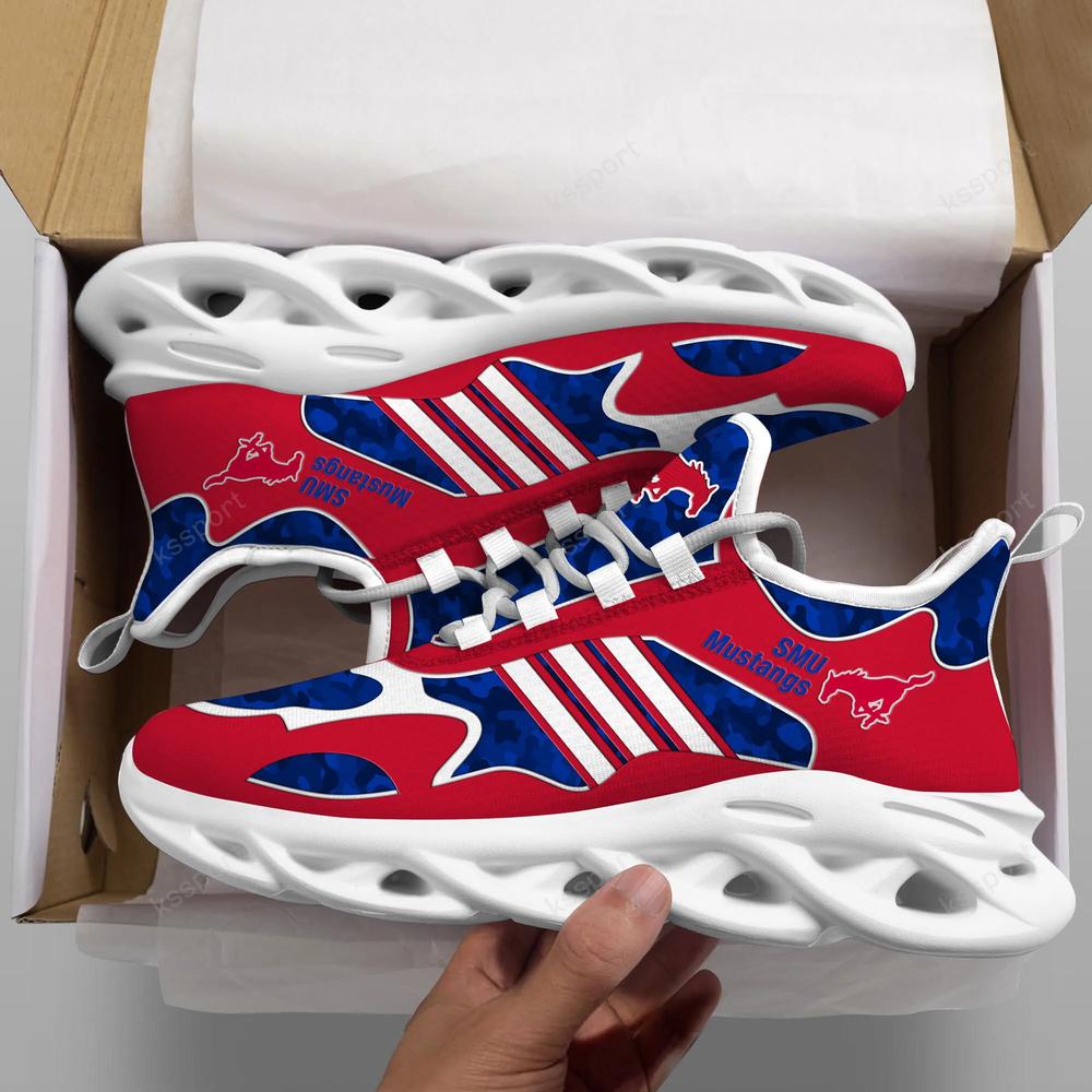 SMU Mustangs Max Soul Clunky, Camo Running Sneakers For Fan Ever - Famjoys SMU Mustangs Max Soul Clunky, Camo Running Sneakers For Fan Ever - Famjoys
