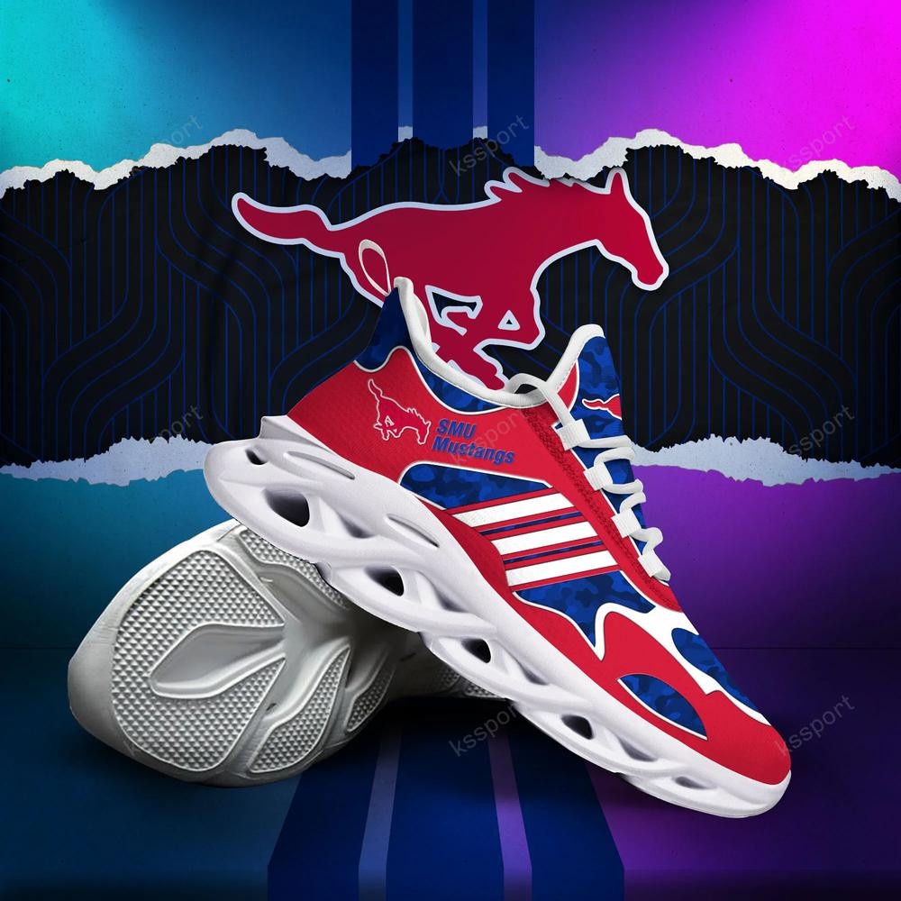 SMU Mustangs Max Soul Clunky, Camo Running Sneakers For Fan Ever - Famjoys SMU Mustangs Max Soul Clunky, Camo Running Sneakers For Fan Ever - Famjoys