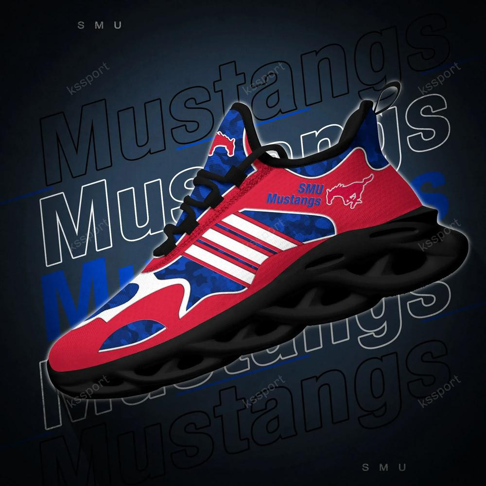 SMU Mustangs Max Soul Clunky, Camo Running Sneakers For Fan Ever - Famjoys SMU Mustangs Max Soul Clunky, Camo Running Sneakers For Fan Ever - Famjoys