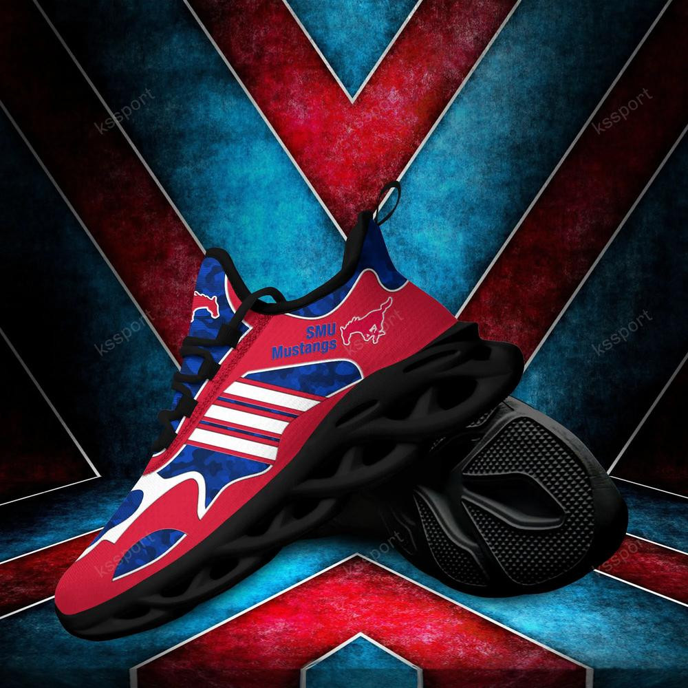 SMU Mustangs Max Soul Clunky, Camo Running Sneakers For Fan Ever - Famjoys SMU Mustangs Max Soul Clunky, Camo Running Sneakers For Fan Ever - Famjoys