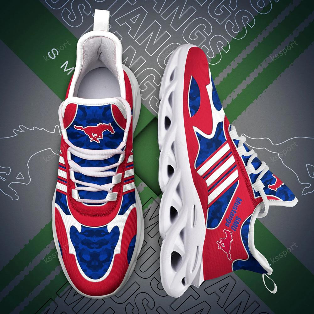 SMU Mustangs Max Soul Clunky, Camo Running Sneakers For Fan Ever - Famjoys SMU Mustangs Max Soul Clunky, Camo Running Sneakers For Fan Ever - Famjoys