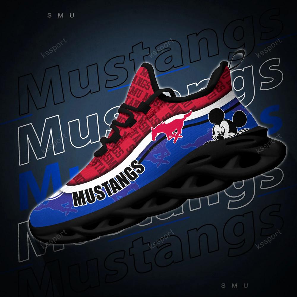 SMU Mustangs Max Soul Clunky Sneakers - Famjoys SMU Mustangs Max Soul Clunky Sneakers - Famjoys