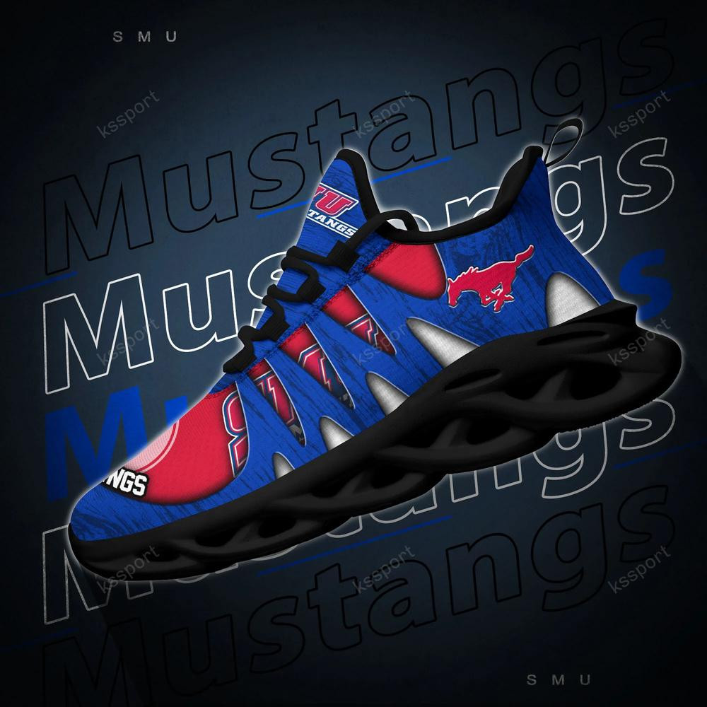 SMU Mustangs Max Soul Shoes, Running Sneakers - Famjoys SMU Mustangs Max Soul Shoes, Running Sneakers - Famjoys