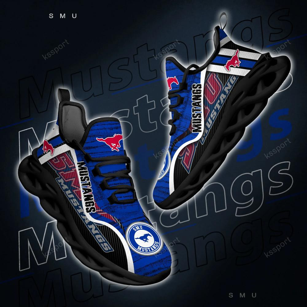 SMU Mustangs Personalized Max Soul Shoes 2022 - Famjoys SMU Mustangs Personalized Max Soul Shoes 2022 - Famjoys