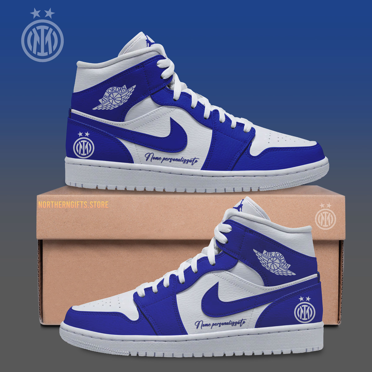 Sneakers Internazionale Milan JodanNome personalizzato per i tifosi-SP24042406ID10DS10 - Famjoys Sneakers Internazionale Milan JodanNome personalizzato per i tifosi-SP24042406ID10DS10 - Famjoys