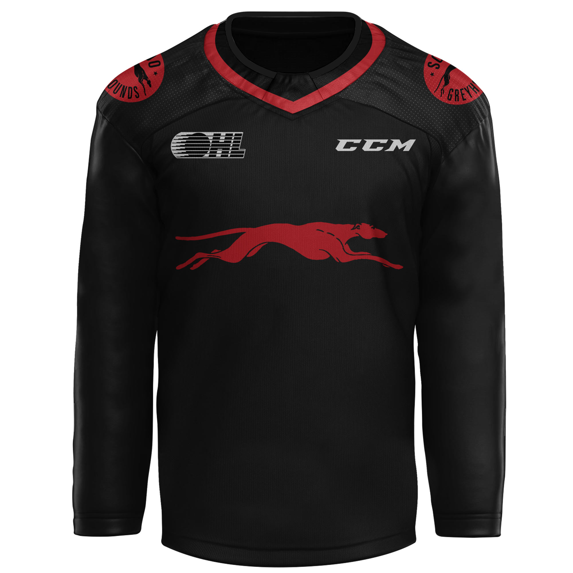 Soo Greyhounds Back In Black Jersey - Famjoys Soo Greyhounds Back In Black Jersey - Famjoys