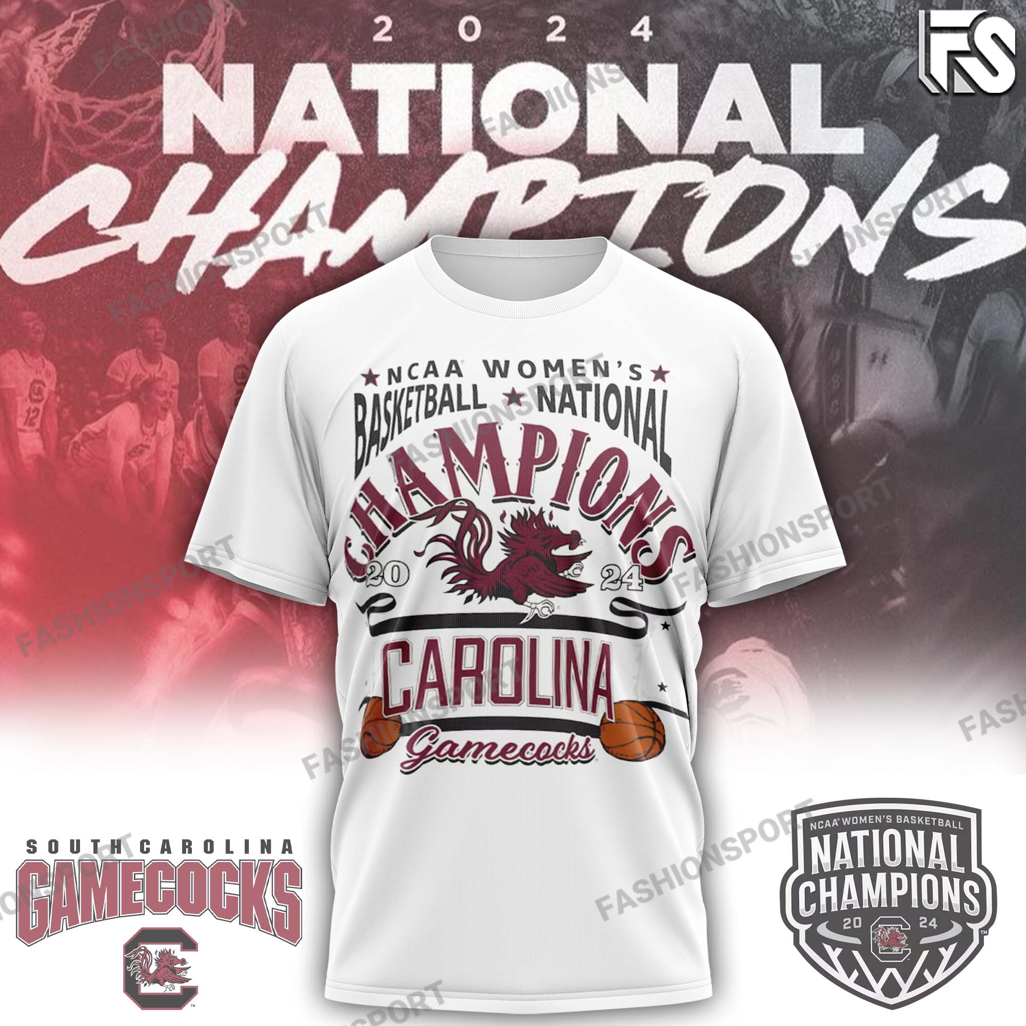 South Carolina Basketball Champion Flag - Famjoys South Carolina Basketball Champion Flag - Famjoys