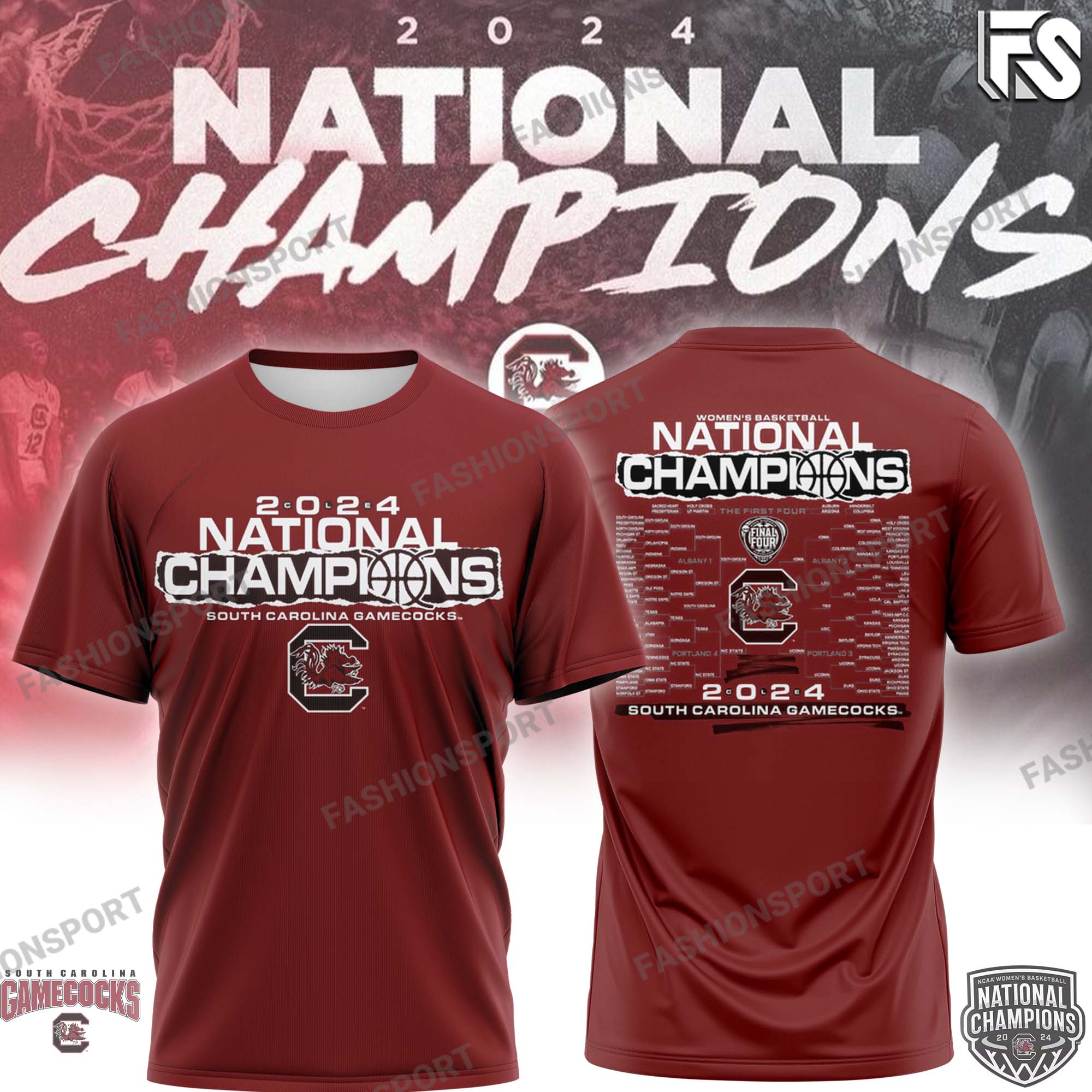 South Carolina Basketball Champion Flag - Famjoys South Carolina Basketball Champion Flag - Famjoys