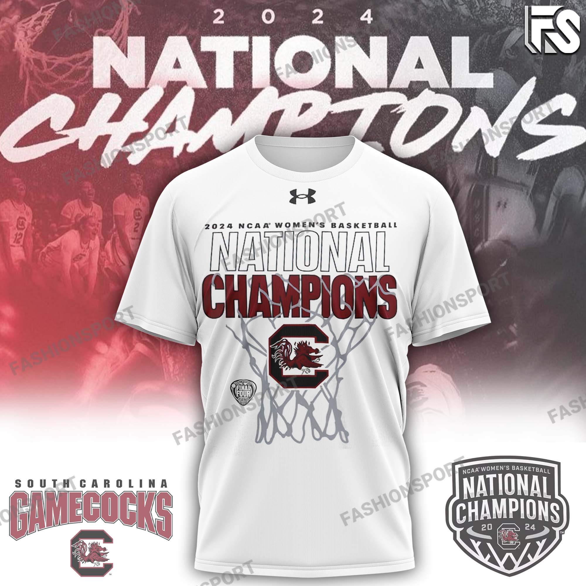 South Carolina Basketball Champion Flag - Famjoys South Carolina Basketball Champion Flag - Famjoys