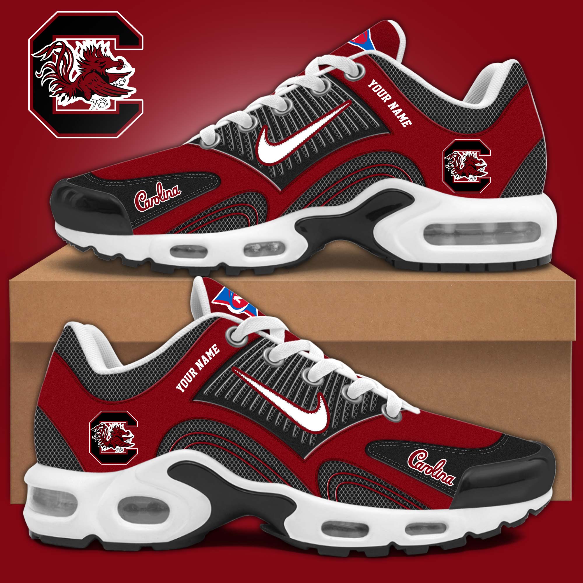 South Carolina Football  Air Max Plus Sneakers