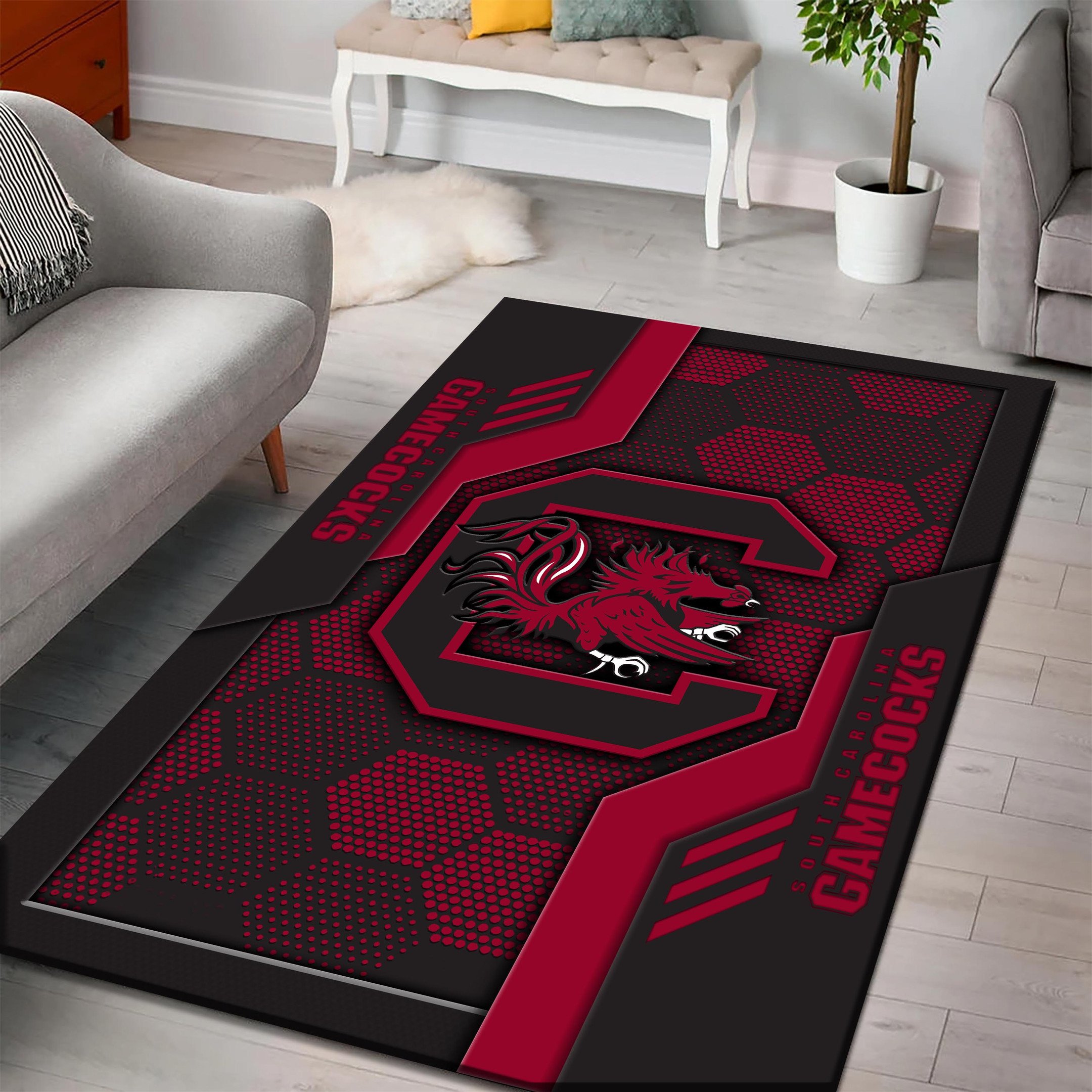 South Carolina Gamecocks Area Rugs 3703 - Famjoys South Carolina Gamecocks Area Rugs 3703 - Famjoys