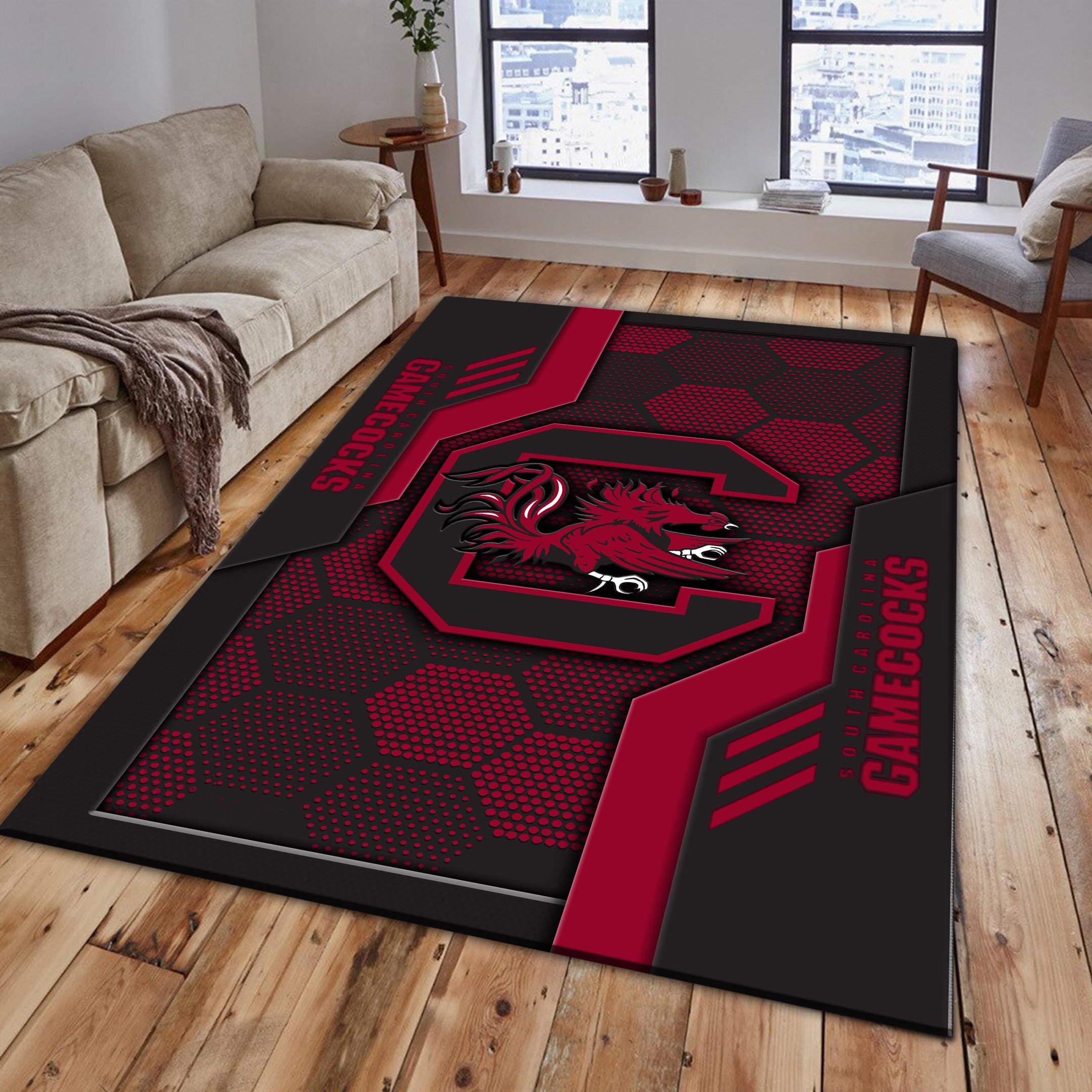 South Carolina Gamecocks Area Rugs 3703 - Famjoys South Carolina Gamecocks Area Rugs 3703 - Famjoys