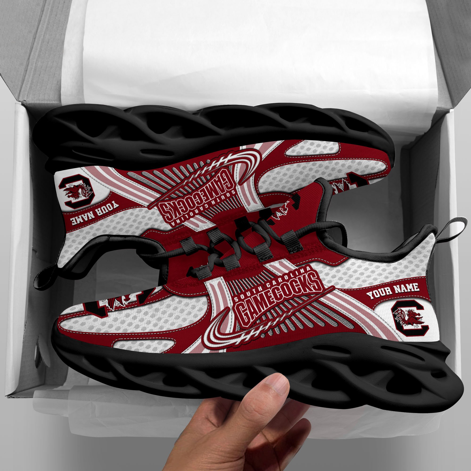 South Carolina Gamecocks Clunky Sneakers Custom Your Name, Sport Sneakers ETRG-62343 - Famjoys South Carolina Gamecocks Clunky Sneakers Custom Your Name, Sport Sneakers ETRG-62343 - Famjoys