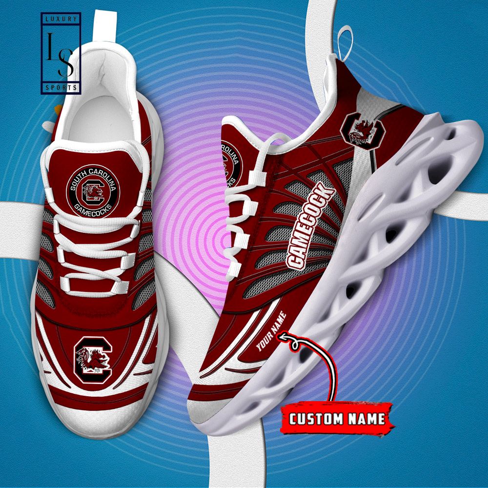 South Carolina Gamecocks Custom Name Max Soul Shoes - Famjoys South Carolina Gamecocks Custom Name Max Soul Shoes - Famjoys