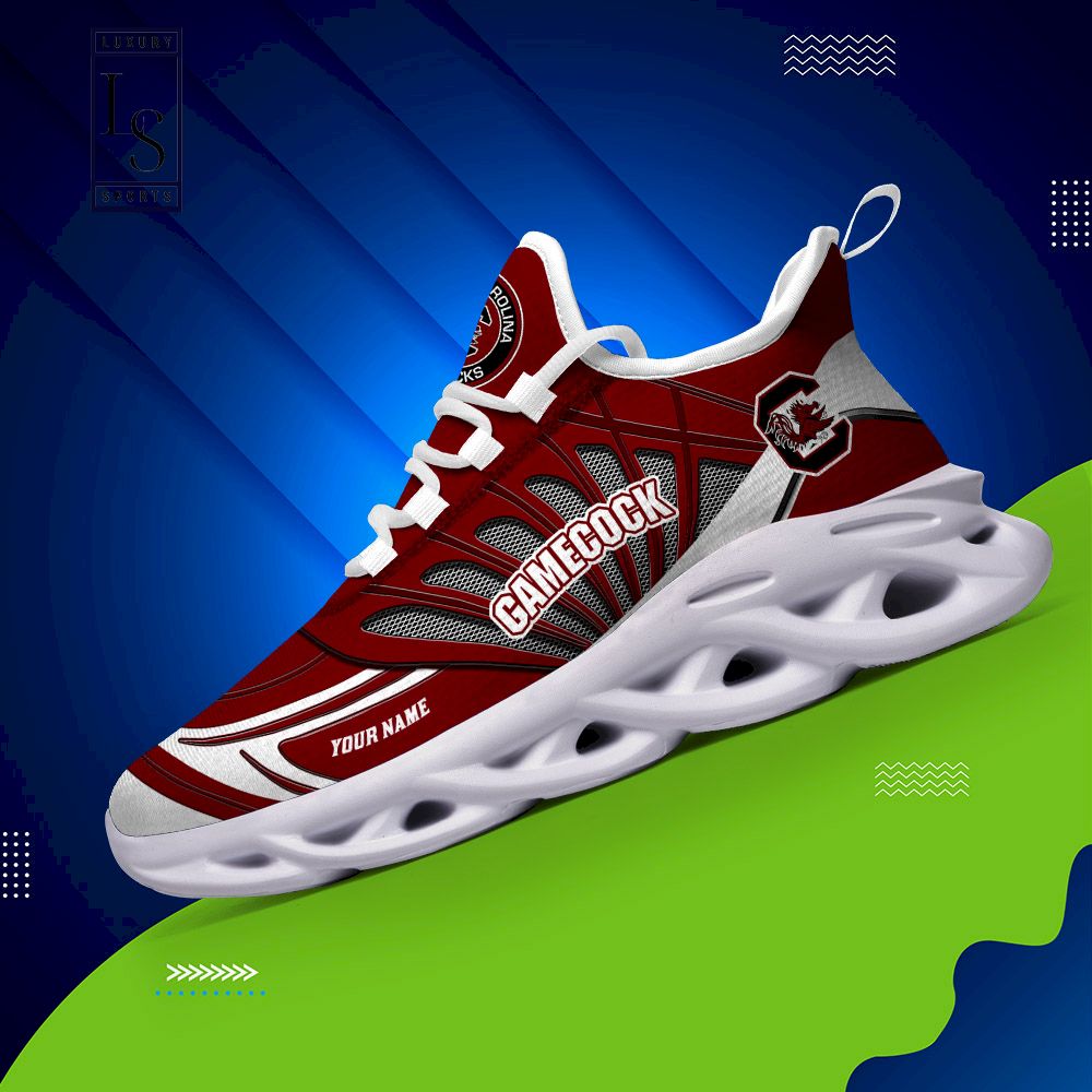 South Carolina Gamecocks Custom Name Max Soul Shoes - Famjoys South Carolina Gamecocks Custom Name Max Soul Shoes - Famjoys