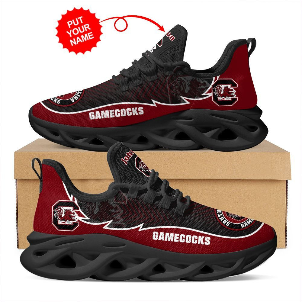 South Carolina Gamecocks Custom Name Personalized Max Soul Sneakers Shoes - Famjoys South Carolina Gamecocks Custom Name Personalized Max Soul Sneakers Shoes - Famjoys