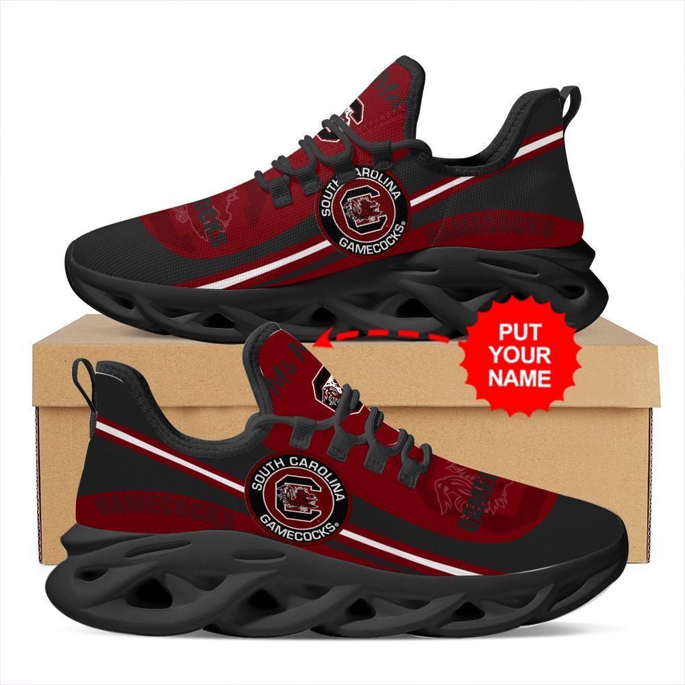 South Carolina Gamecocks Custom Name Personalized Max Soul Sneakers Shoes - Famjoys South Carolina Gamecocks Custom Name Personalized Max Soul Sneakers Shoes - Famjoys