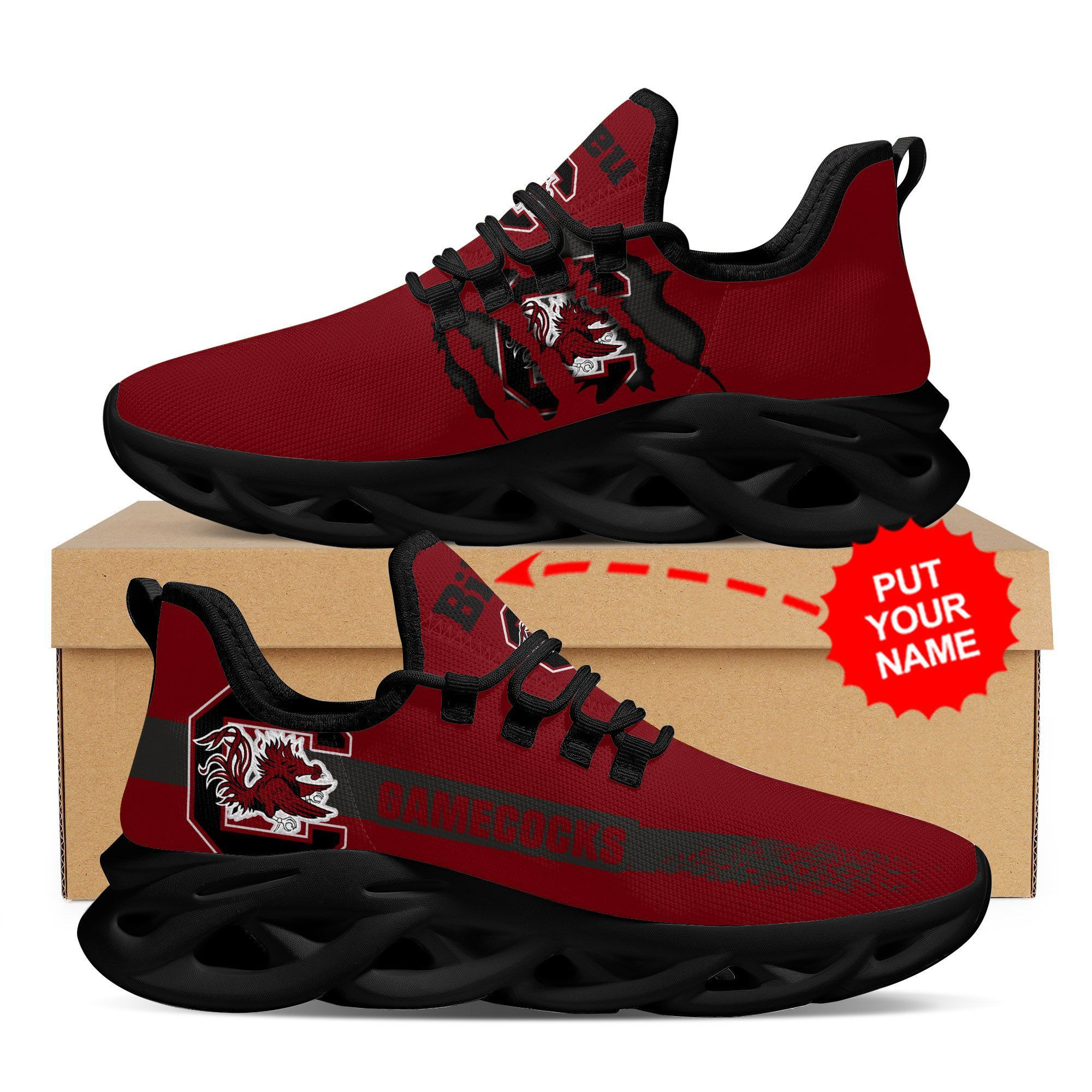 South Carolina Gamecocks Custom Personalized Max Soul Sneakers Shoes - Famjoys South Carolina Gamecocks Custom Personalized Max Soul Sneakers Shoes - Famjoys