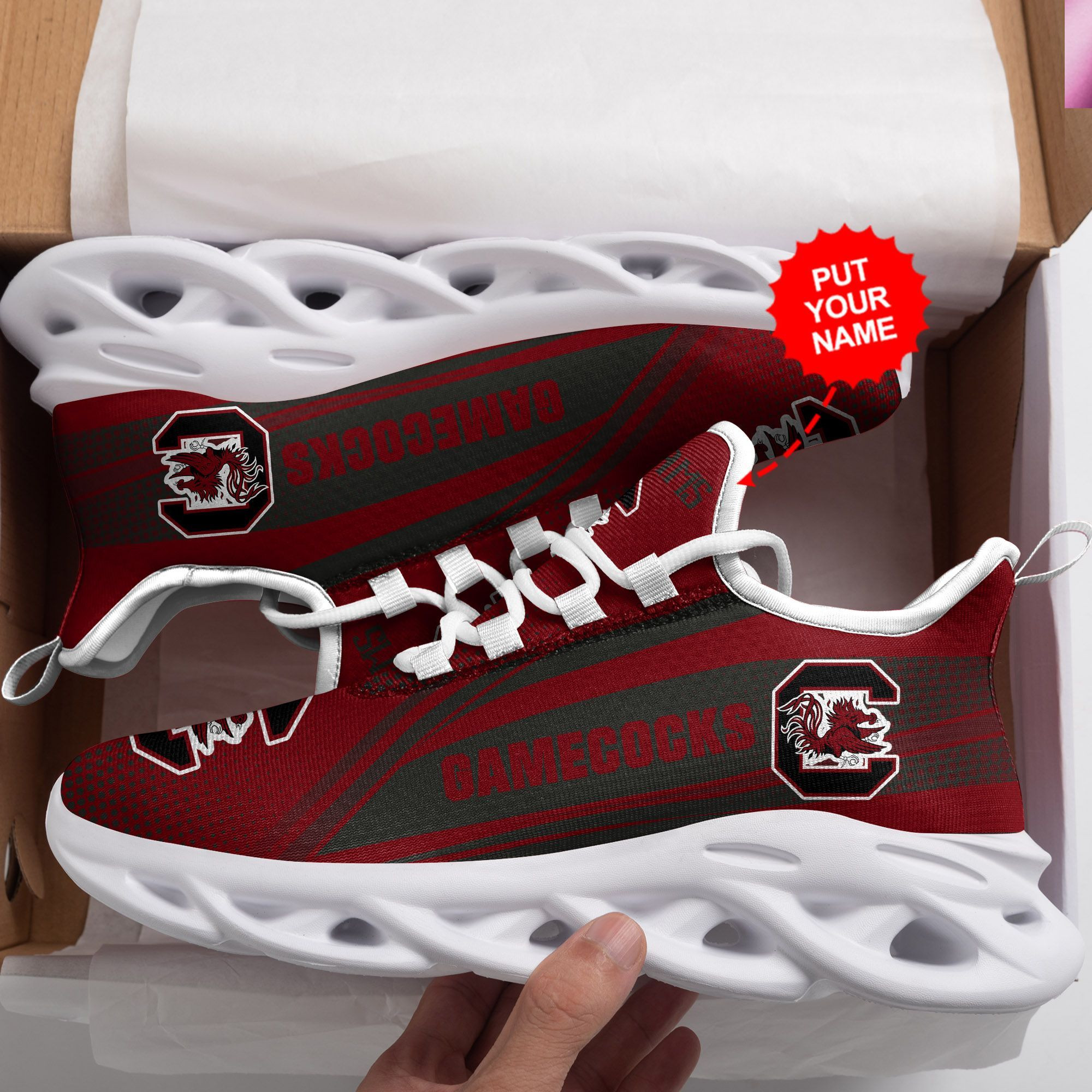 South Carolina Gamecocks Custom Personalized Max Soul Sneakers Shoes - Famjoys South Carolina Gamecocks Custom Personalized Max Soul Sneakers Shoes - Famjoys