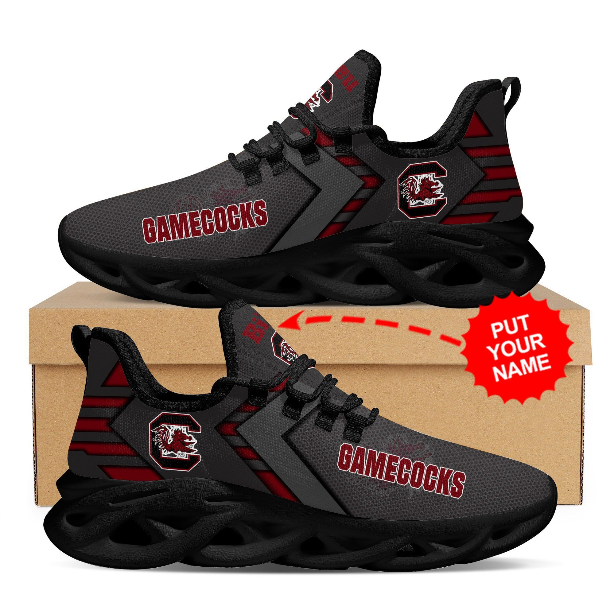 South Carolina Gamecocks Custom Personalized Max Soul Sneakers Shoes - Famjoys South Carolina Gamecocks Custom Personalized Max Soul Sneakers Shoes - Famjoys