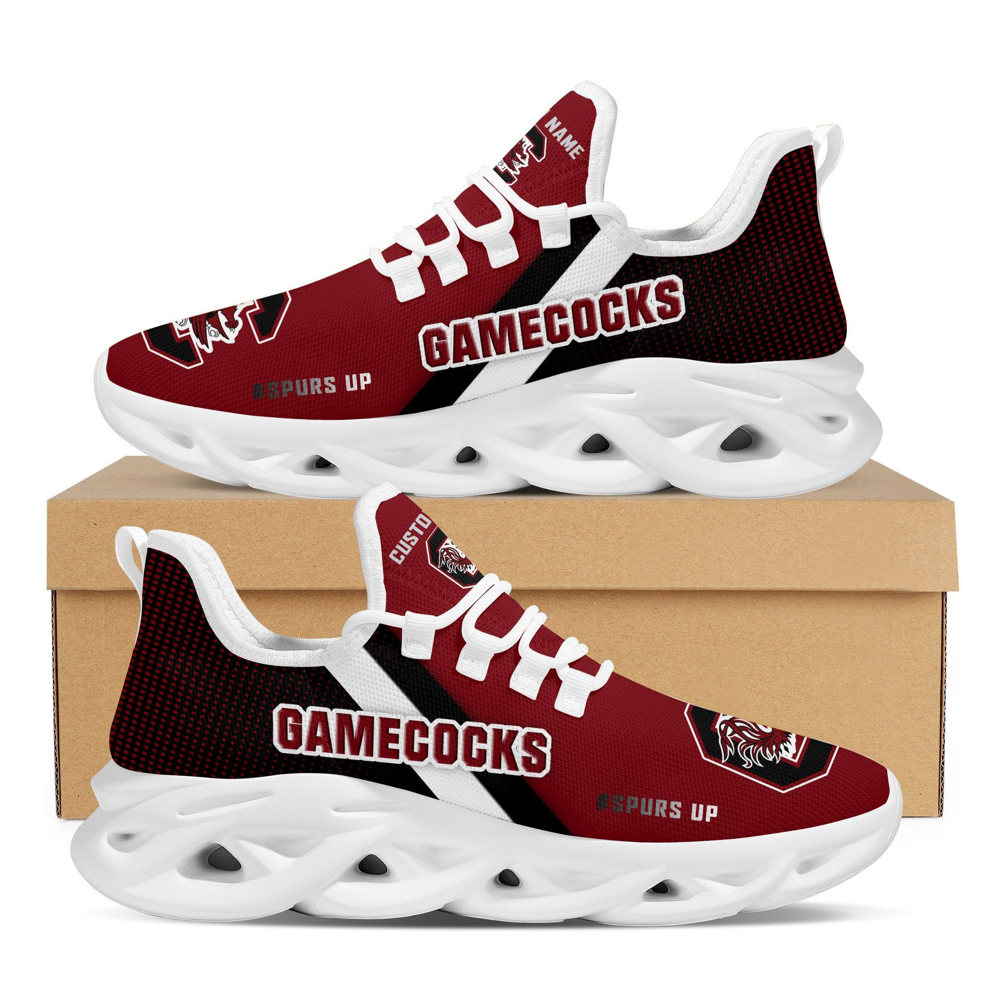 South Carolina Gamecocks Custom Personalized Max Soul Sneakers Shoes University of South Carolina - Famjoys South Carolina Gamecocks Custom Personalized Max Soul Sneakers Shoes University of South Carolina - Famjoys