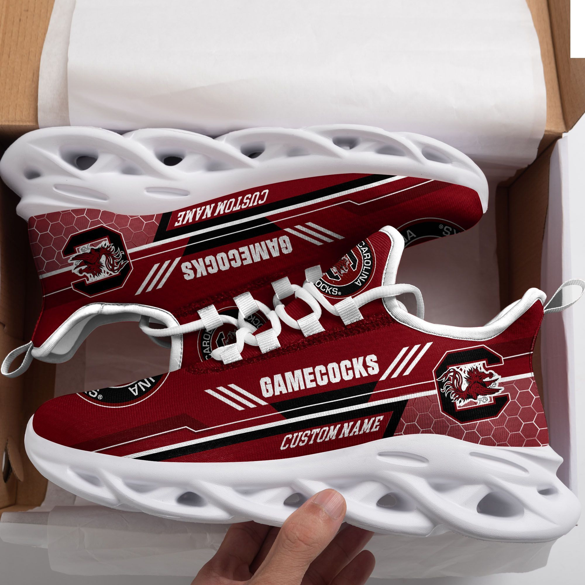 South Carolina Gamecocks Custom Personalized Max Soul Sneakers Shoes University of South - Famjoys South Carolina Gamecocks Custom Personalized Max Soul Sneakers Shoes University of South - Famjoys