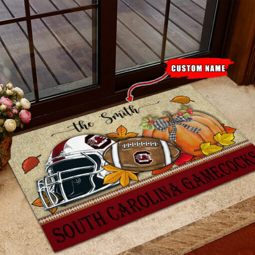 South Carolina Gamecocks Fall Football Doormat - Famjoys South Carolina Gamecocks Fall Football Doormat - Famjoys