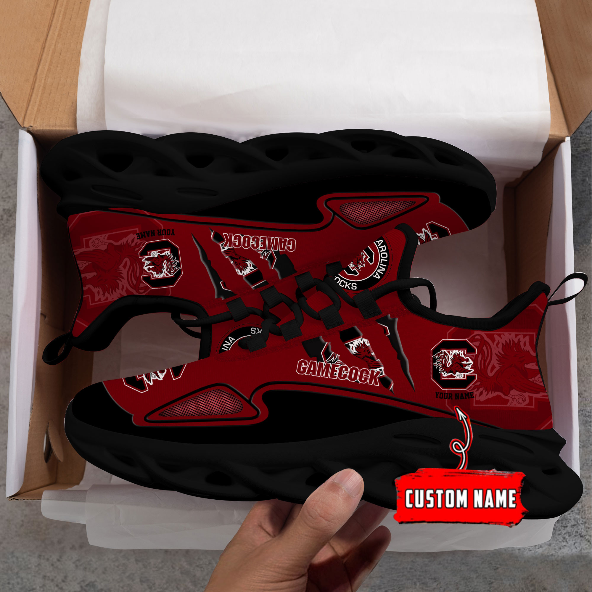 South Carolina Gamecocks Max Soul Shoes - Famjoys South Carolina Gamecocks Max Soul Shoes - Famjoys