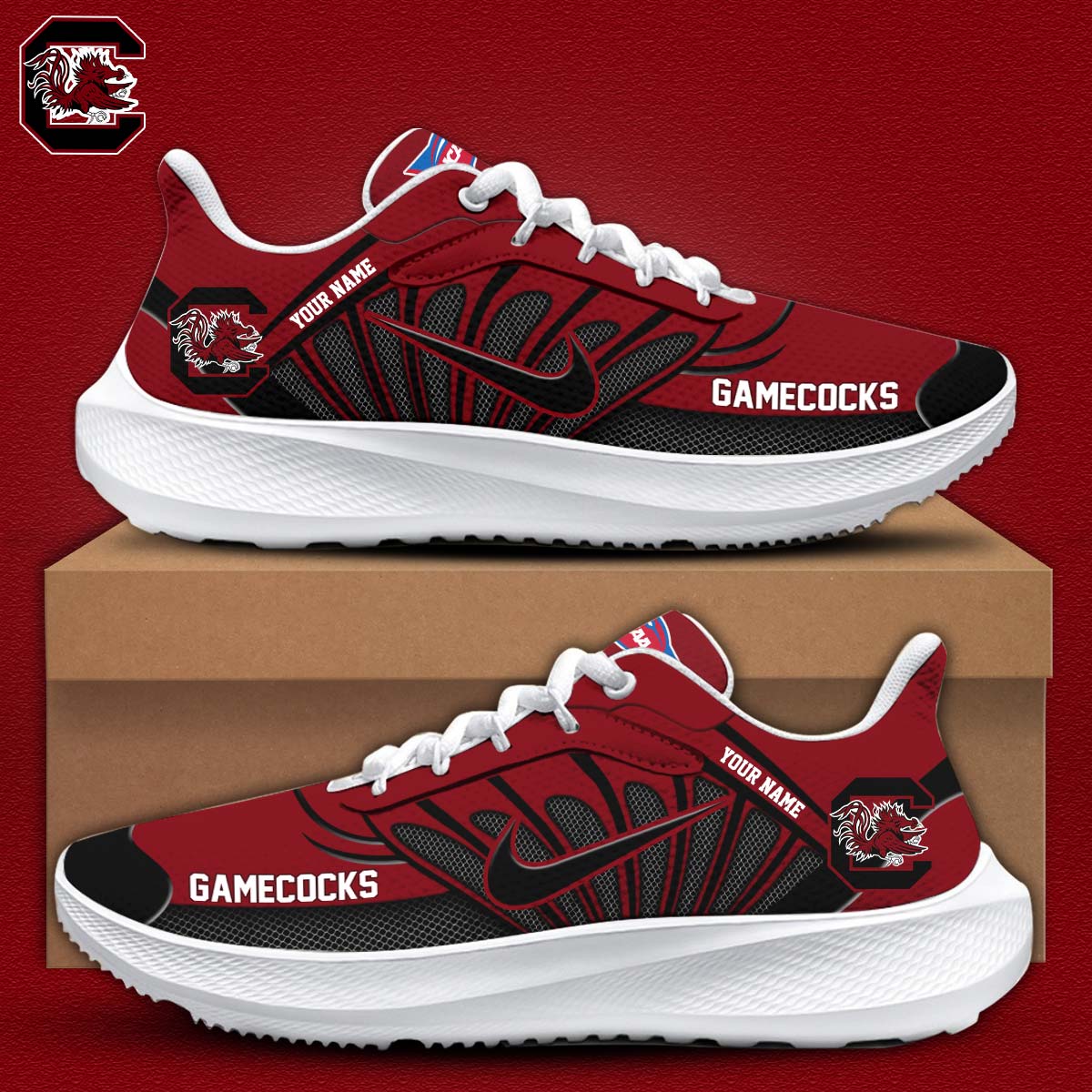 South Carolina Gamecocks Max Soul Shoes - Famjoys South Carolina Gamecocks Max Soul Shoes - Famjoys