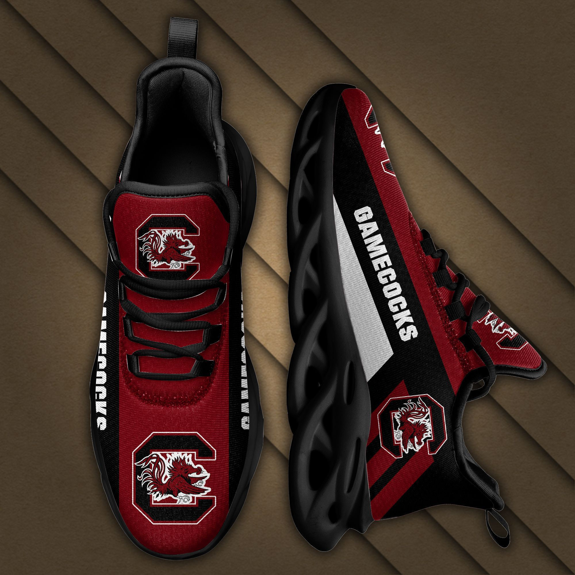 South Carolina Gamecocks Max Soul Sneakers Shoes - Famjoys South Carolina Gamecocks Max Soul Sneakers Shoes - Famjoys