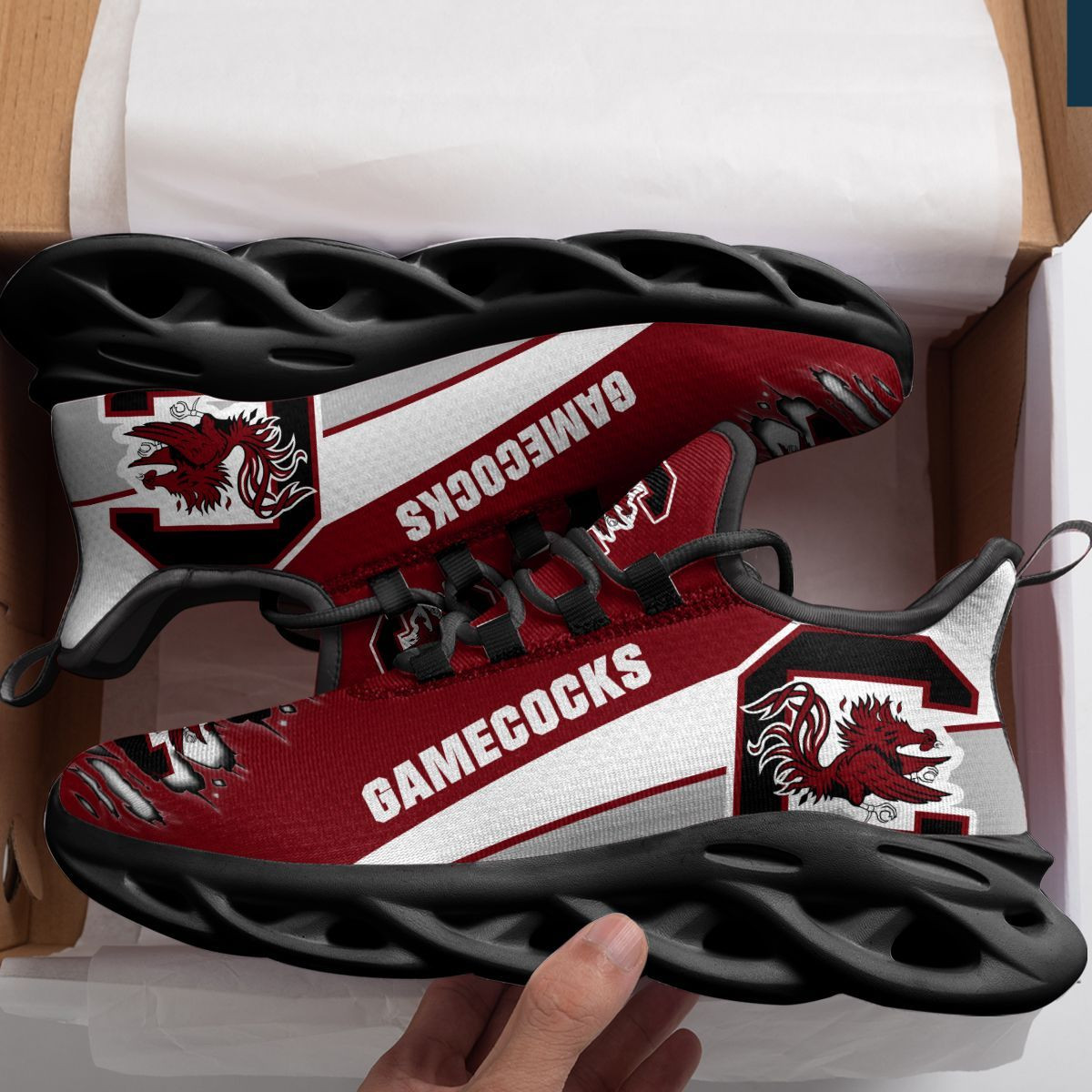 South Carolina Gamecocks Max Soul Sneakers Shoes - Famjoys South Carolina Gamecocks Max Soul Sneakers Shoes - Famjoys