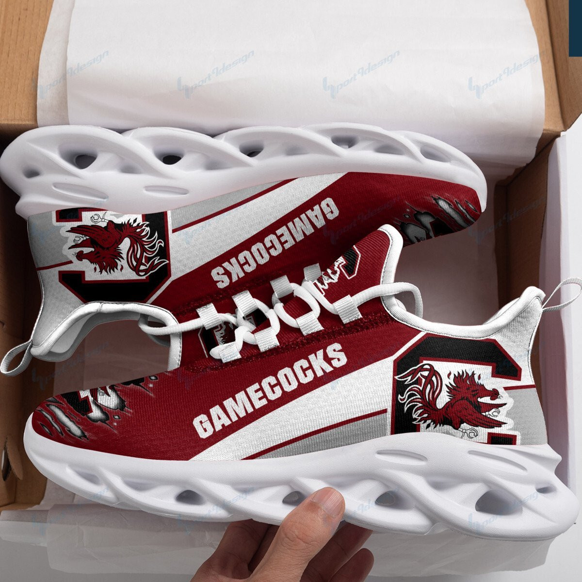 South Carolina Gamecocks Max Soul YZ Running Sneakers 988 - Famjoys South Carolina Gamecocks Max Soul YZ Running Sneakers 988 - Famjoys