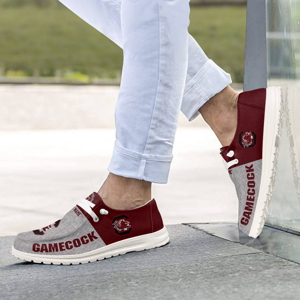 South Carolina Gamecocks Personalized Hey Dude Shoes - Famjoys South Carolina Gamecocks Personalized Hey Dude Shoes - Famjoys