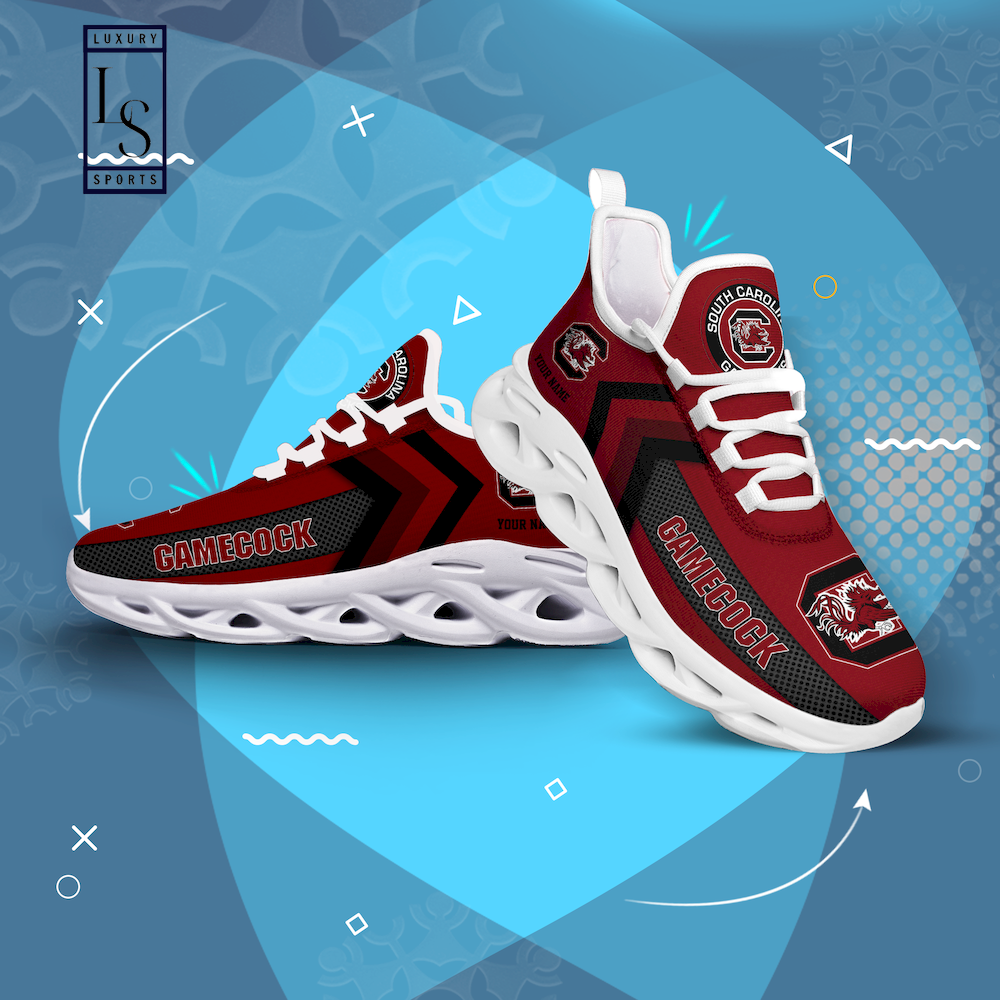 South Carolina Gamecocks Personalized Max Soul Shoes - Famjoys South Carolina Gamecocks Personalized Max Soul Shoes - Famjoys