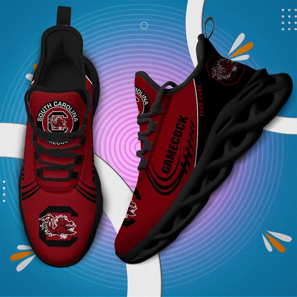 South Carolina Gamecocks PERSONALIZED MAX SOUL SHOES T1 - Famjoys South Carolina Gamecocks PERSONALIZED MAX SOUL SHOES T1 - Famjoys
