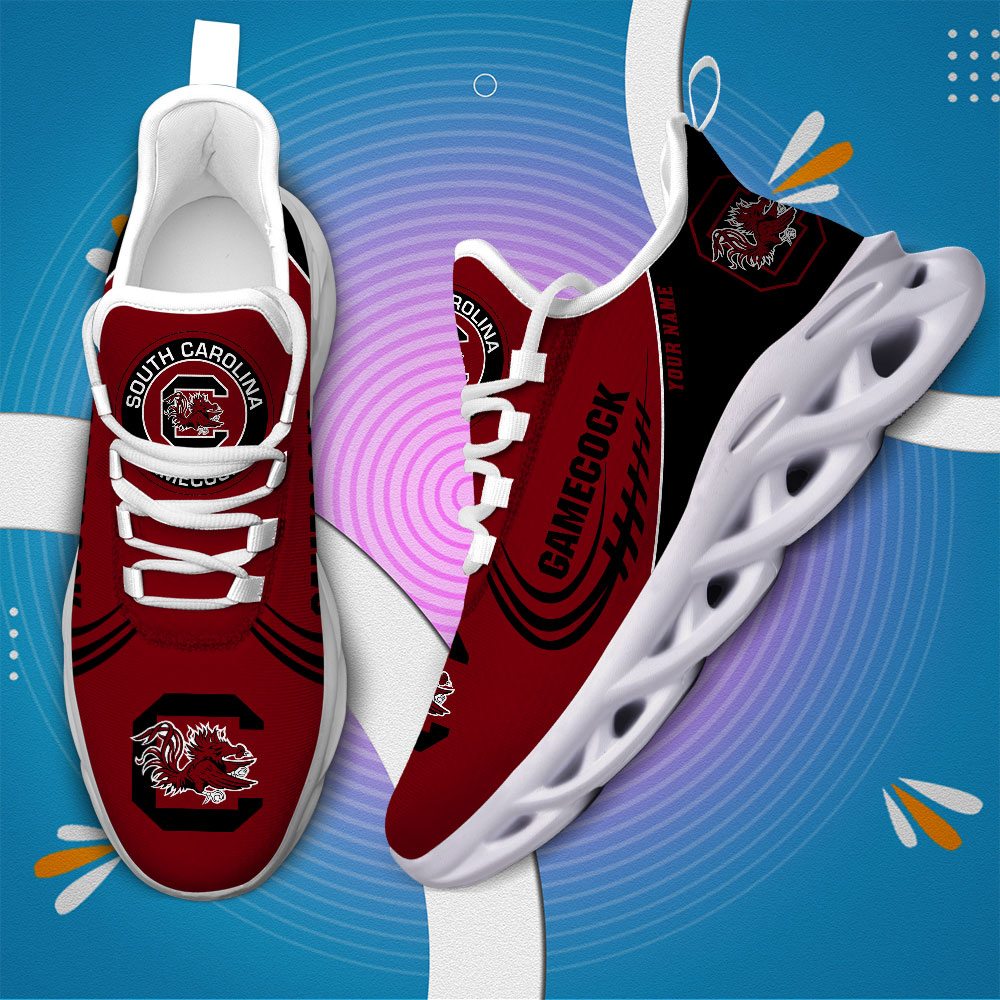 South Carolina Gamecocks PERSONALIZED MAX SOUL SHOES T1 - Famjoys South Carolina Gamecocks PERSONALIZED MAX SOUL SHOES T1 - Famjoys