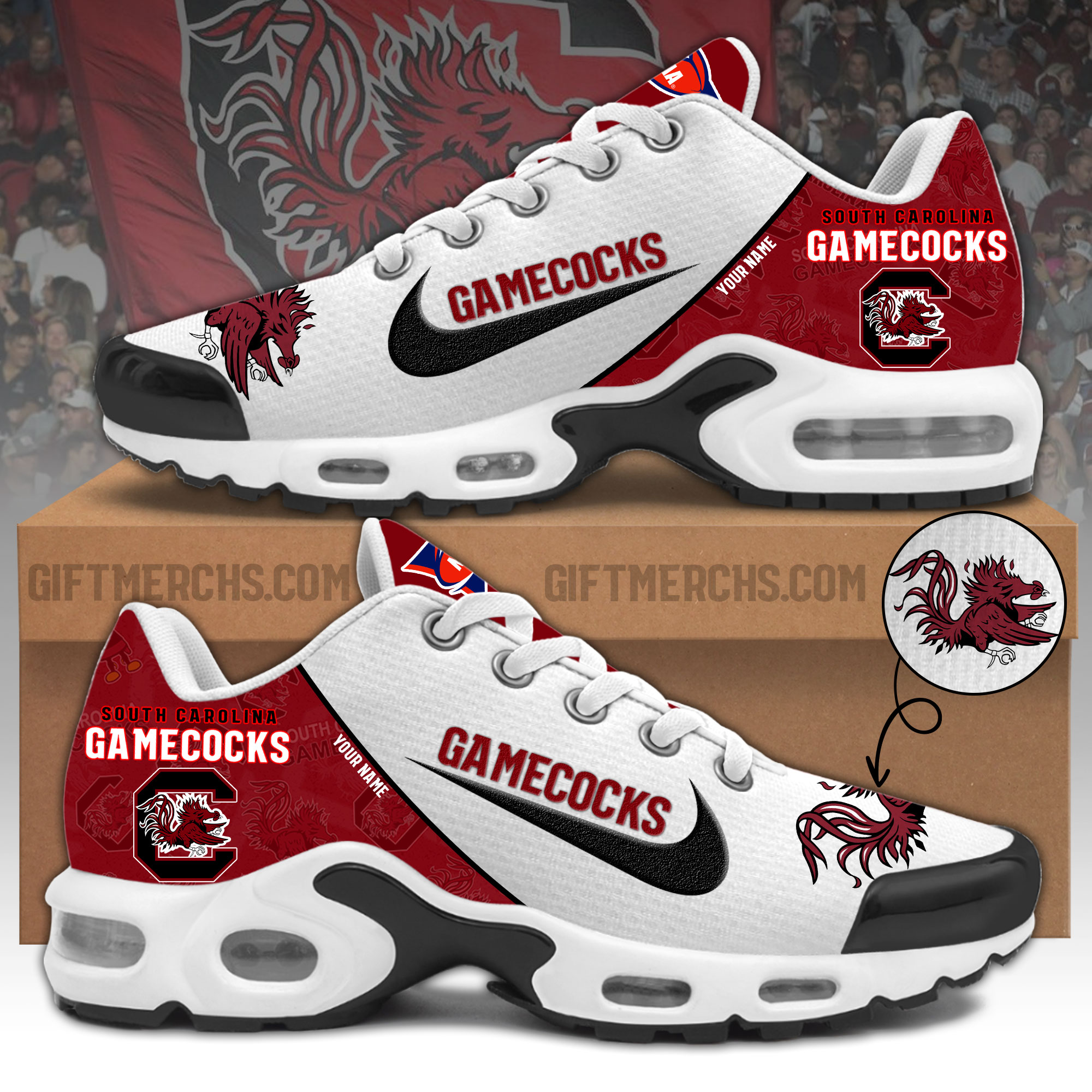 South Carolina Gamecocks    Personalized Shoes