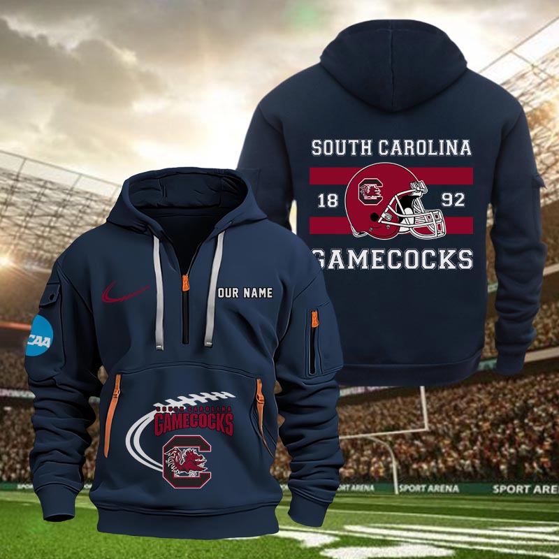 South Carolina Gamecocks Quarter Zip Hoodie - Famjoys South Carolina Gamecocks Quarter Zip Hoodie - Famjoys