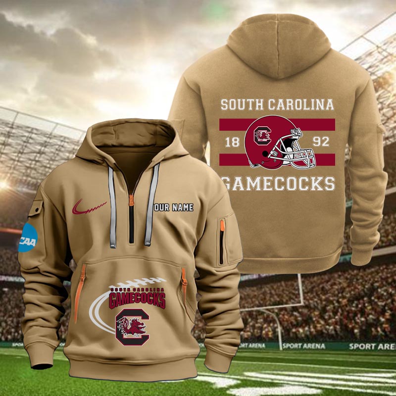 South Carolina Gamecocks Quarter Zip Hoodie - Famjoys South Carolina Gamecocks Quarter Zip Hoodie - Famjoys